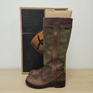 Ariat Windermere Hydroguard Waterproof Tall Long Riding Knee High Boots Uk 4 - Picture 1 of 13