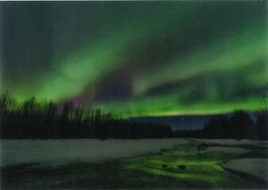 Tarjeta de felicitación postal lenticular 3D Aurora Borealis #10 - Imagen 1 de 1