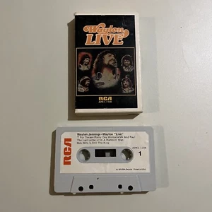 Waylon Jennings - Waylon Live Cassette Tape cardboard case 1976 - Picture 1 of 3