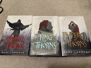 Broken Binding, Prince King Emperor of Thorns, 1st/1sts, Signed By Mark Lawrence - Imagen 1 de 8