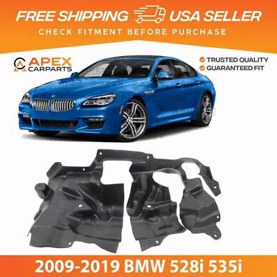 Nuevo protector contra salpicaduras del motor del lado del pasajero para BMW 528i 535i 2009-2019 BM1228167 Foto 1 de 4