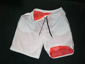 NEU PVC COTTON DOPPEL BERMUDA SHORTS & INNEN EXTRA SOFT PVC PANTS L-XL - Picture 1 of 12