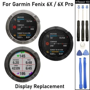 Ekran do Garmin Fenix 6X / 6X Pro GPS Zegarek sportowy Wyświetlacz LCD Wymiana NOWY - Zdjęcie 1 z 7