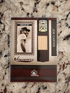 2005 Donruss Greats Souvenirs Bats Joe Carter #S-2