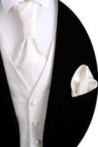 Beytnur Hochzeitsweste Plastron Einstecktuch Krawatte Nr 19.1 Gr. 44-62 & 90-114 - Picture 1 of 7