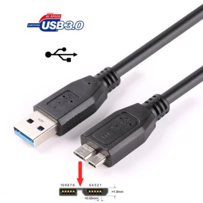 USB 3.0 Data Cable for Samsung M3 Portable External Hard Drive 500GB 1TB 2TB 4TB - Image 1 of 4