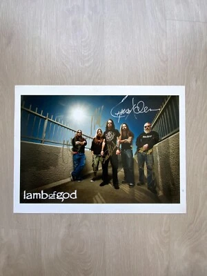 LAMB OF GOD Fully Signed Autograph By all 5 Original Members & VIP tag - Image 1 of 3