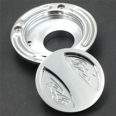 Tapas plateadas sin llave para tanque de combustible aptas para Yamaha YZF R6 1999-2019/YZF R6S 2001-2009 Foto 1 de 4