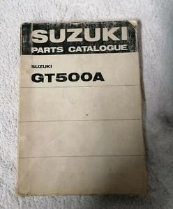 Suzuki GT500A Parts Catalogue Teilekatalog in engl. Sprache, ca. 66 Doppelseiten - Imagen 1 de 6