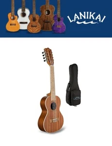 Lanikai MA-8T Mahogany 8 String Tenor Ukulele Natural Finish Uke +Deluxe Bag - Picture 1 of 6