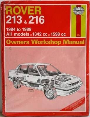 Haynes - Rover 213 & 216/1984 - 1989 Tutti Modelli- Owners Manuale Officina - - Immagine 1 di 4