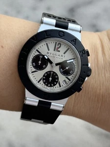 Bvlgari Diagono Aluminium Chronograph Automatic AC 38 CA Mens 38mm Swiss Made - Picture 1 of 15