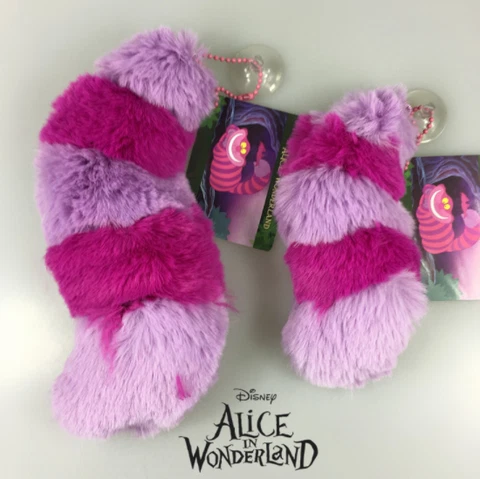 Disney Alice in Wonderland Cheshire Cat Tail Plush Stuffed Toys Dolls 5.5"/8" Cover