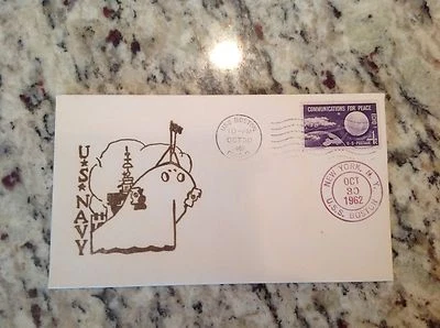 Navy FDC First Day Cover: 1962 USS Boston WWII Baltimore Class Heavy Cruiser  - Image 1 of 4
