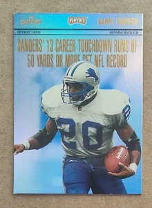 1998 Playoff Momentum SSD Headliners Barry Sanders #3 HOF - Picture 1 of 2