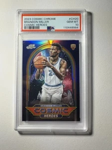 Topps Cosmic Basketball 2024 Brandon Miller Cosmic Heroes Case Hit Rc PSA 10 - Bild 1 von 2