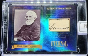 2024 Eternal Cuts World Celebrities Edition Ivan Turgenev History Relic Blue /75 - Picture 1 of 2
