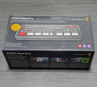 Blackmagic Design ATEM Mini Pro Live Production Switcher W/All Accessories - Image 1 of 4