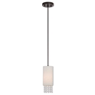 Mini colgante Livex Lighting 51091-92 Carlisle bronce inglés Foto 1 de 4