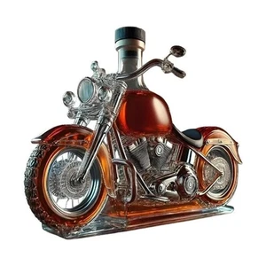 Wein Dekanter Motorrad Glas Whisky Dekanter Flaschen Vintage Likör - Bild 1 von 10