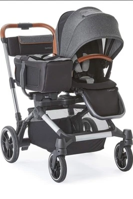 Cochecito individual a doble Contours Element - gris  Foto 1 de 4