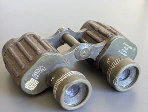 Old Vintage HENSOLDT WETZLAR DIENSTGLAS 8X30 Rubber Armoured Army Binoculars - Picture 1 of 18