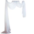 Sheer Canopy Bed Curtain Elegant Voile Window Scarf Wedding Arch Drapes Valance