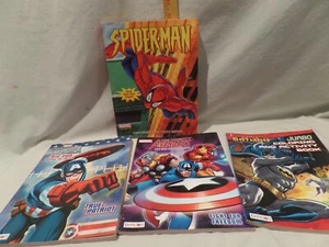 BUNDLE OF 4 *SUPER HEROES* COLORING / ACTIVITY BOOKS 2004-2014 - Picture 1 of 3