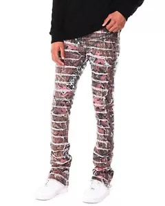 WAIMEA Stacked Frayed Red Camo - Size 32 - Picture 1 of 3