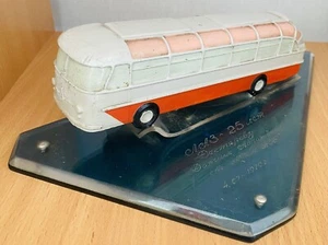 Vintage USSR Desk Model Souvenir LAZ -695 BUS Metal Desk Model - Picture 1 of 10