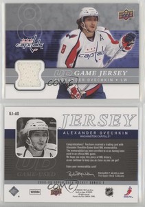 2008-09 Upper Deck UD Game Jersey Series 1 Alex Ovechkin Alexander #GJ-AO