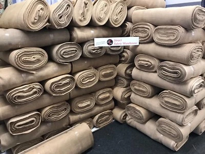 Hessian Fabric - Jute - Burlap biodegradable - 137cm/54" wide -Craft-Upholstery - Image 1 of 4