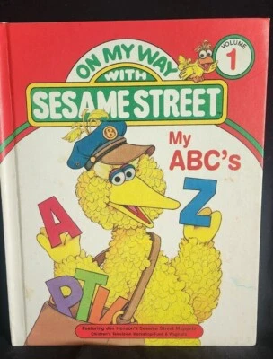 On My Way With Sesame Street Vol 1 My ABCs Children's 1989 HC - Image 1 of 4