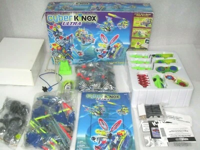 Vintage Cyber K'nex Ultra 63007 Make 5 Cyber Robots Novas Bolsas Caixa Aberta Seladas - Imagem 1 de 4