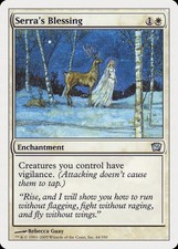 Serra's Blessing 9th Edition HEAVILY PLD White Uncommon MAGIC MTG CARD ABUGames