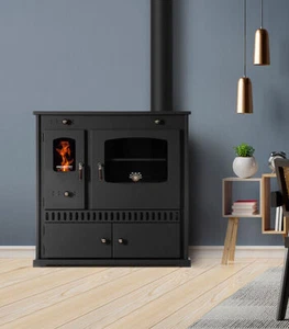 EEK A+ Küchenofen Holzherd mit Gusseisen Top Perfect Eco Holzofen 7 kW EcoDesign - Bild 1 von 10