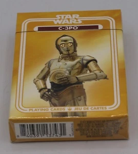 Star Wars C-3PO Playing Cards Poker Size New - Picture 1 of 2