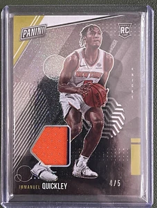 2021 Panini National Silver Pack Immanuel Quickley Rookie Patch #/5 - Picture 1 of 3