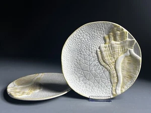Cracker Barrel Seashell Salad Plates - New - Set of 2 - Gift - Picture 1 of 6