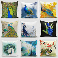 New Cover Peacock Flower Cushion Style 18''Fashion Pillow Colorful Oriental Case