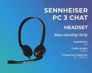 SENNHEISER [ PC 3 Chat ] Binaural Wired Gaming Noise-Canceling Headset (Black) - Picture 1 of 18
