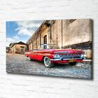 Leinwandbild Kunst-Druck 100x70 Bilder Fahrzeuge Roter Chevrolet