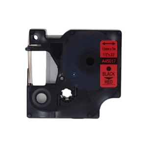 Cinta de etiqueta negra sobre roja para DYMO LabelManager 260P 300 350 350D 360D 420PA45017 - Imagen 1 de 6