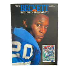 Beckett Football Card Monthly Magazine August 1991 Issue #17 Barry Sanders