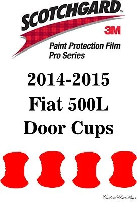 Película de protección de pintura 3M Scotchgard serie Pro kits precortados 2014 2015 Fiat 500L Foto 1 de 3