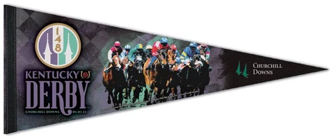 THE 148th KENTUCKY DERBY (2022) Official Premium Felt Collectors PENNANT Cover