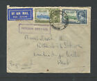 STRAITS SETTLEMENTS 1935 COVER AIRMAIL BEARING 65 & 20C JUBILEE TO KENT.