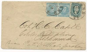 CSA Scott #11 in copertina Richmond, VA lettera drop overpaid #7 pagata FWD militare - Foto 1 di 2
