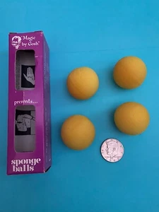 Magic Trick Goshman Yellow 1.5" Sponge Balls With Routine (new) - Picture 1 of 2