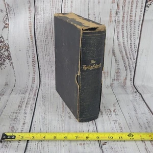 Biblia alemana vintage LA BIBLIA ESCRITURA SAGRADA nuevos teftaments con cubierta deslizante - Imagen 1 de 11